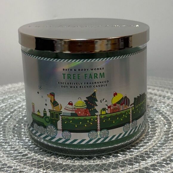 Bath & Body Works Other - BBW Tree Farm 3 Wick Scented Candle NWT